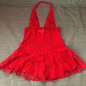 Victoria’s Secret Red lace lingerie